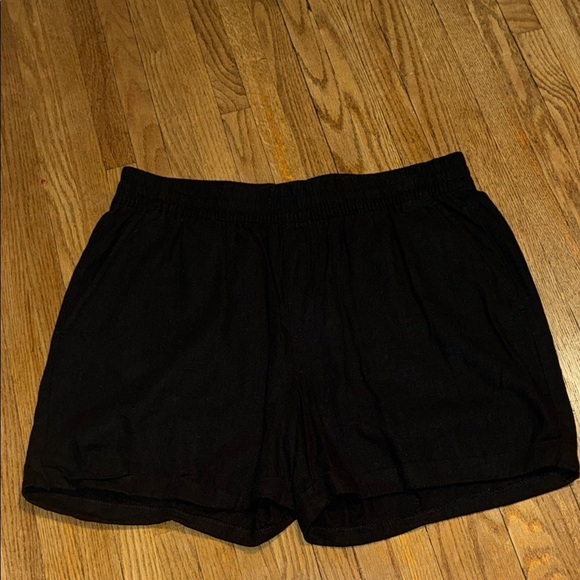 Frank & Oak Black Bermuda Shorts Stretchy Fit - Picture 1 of 12